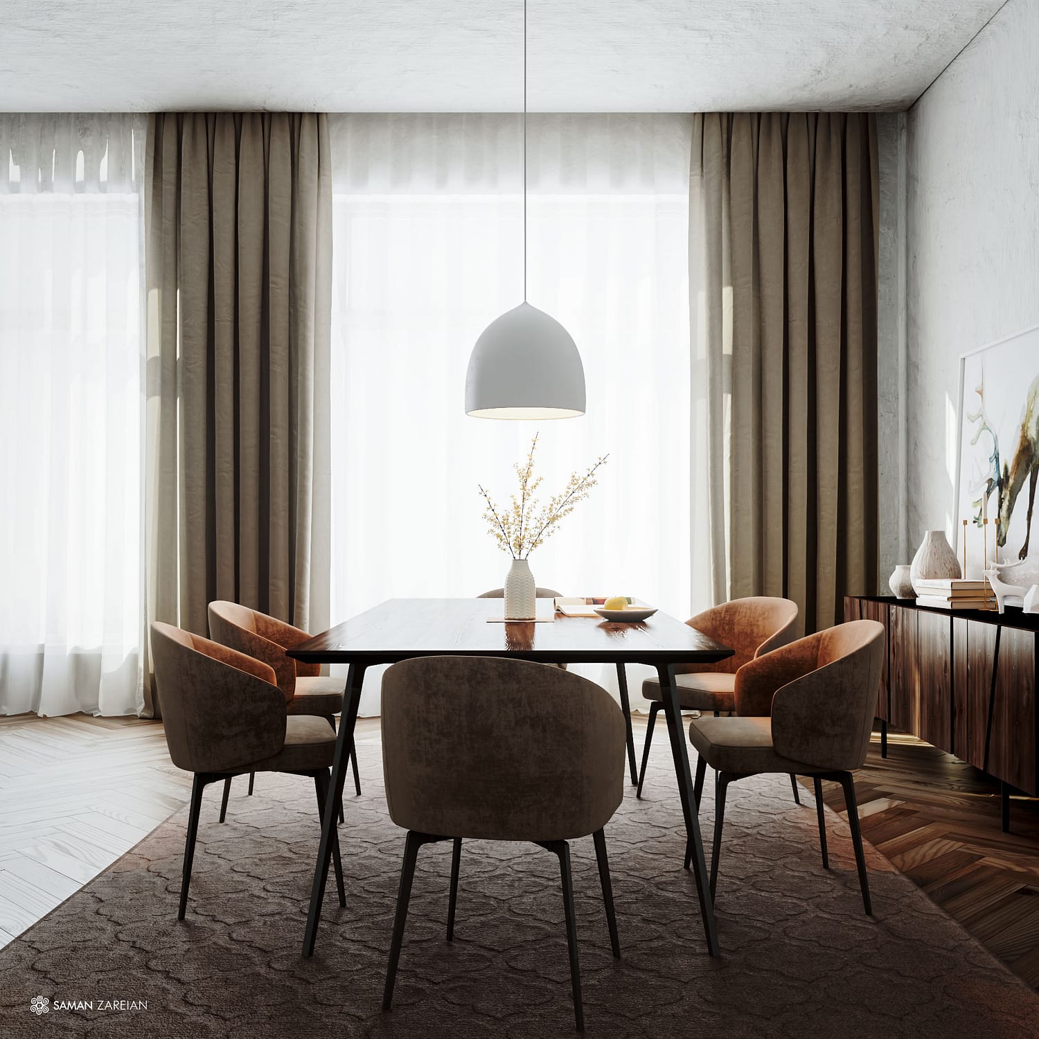 Dinning Room Rendering - Saman Zareian